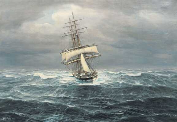 johannes holst unter sturmbesegelung