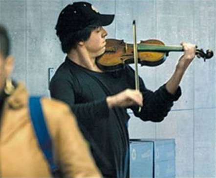 Joshua Bell at the subway Joshua Bell