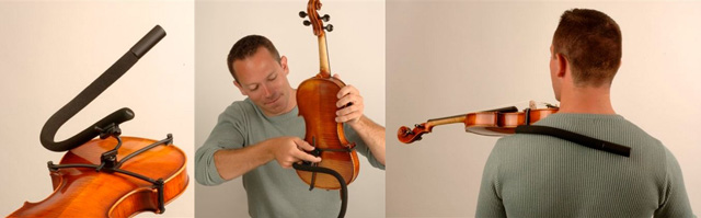 Mentonera de madera para violín con soporte estándar de metal Piezas para violín 3/4 4/4 Piezas para violín 