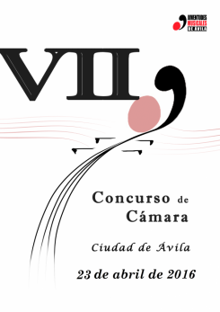 Concurso de Música de Cámara Ciudad de Ávila 1 cartel concurso de camara