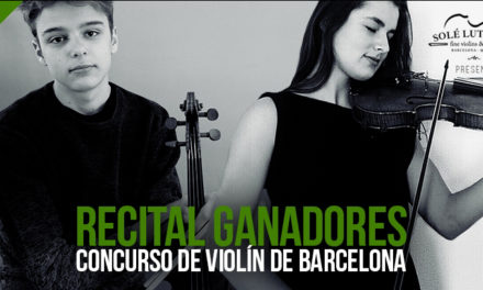 Recital del 1er Concurso de violín de Barcelona