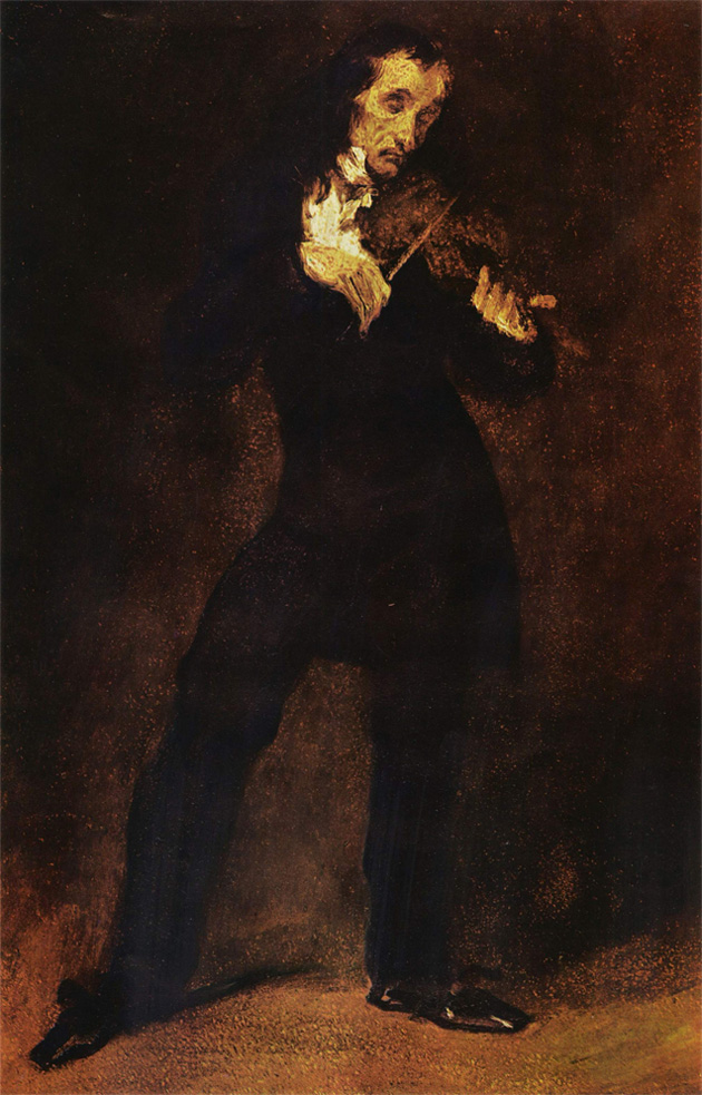 retrato de Paganini por