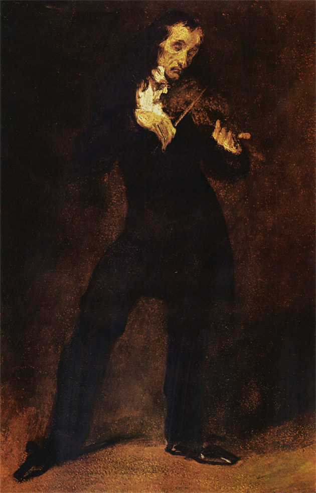 Paganini o el Rey Peste 6 retrato de Paganini por