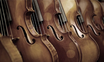 Exposición de violines antiguos en Violines de Luthier, Madrid.