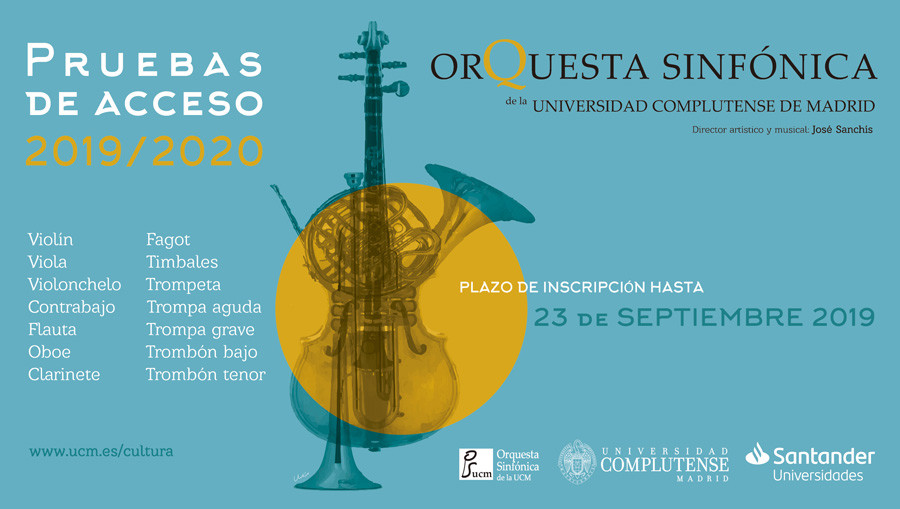 Convocatoria de pruebas de acceso para la Orquesta Sinfónica UCM