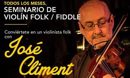 Seminario de violín folk, por José Climent