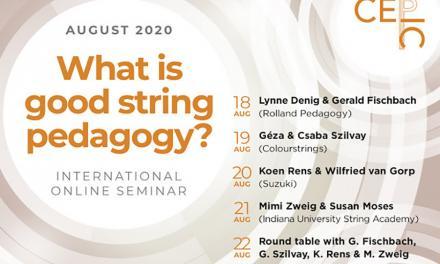 «What is good string pedagogy?» – Seminario Internacional Online en el CEPIC
