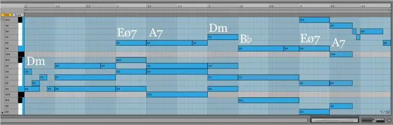 Variación 2 chacona Bach Ableton Live