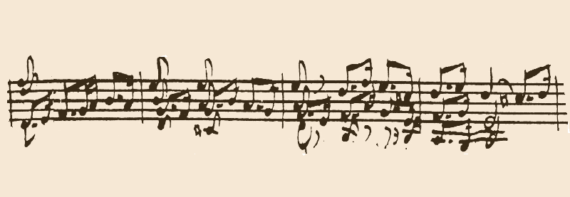 Variación 4 chacona Bach original