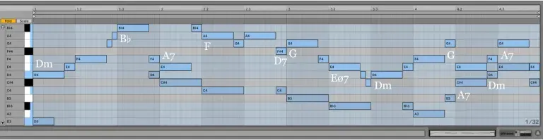 Variación 5 chacona Bach Ableton Live