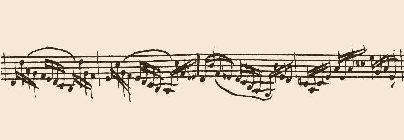 Variación 13 chacona Bach original