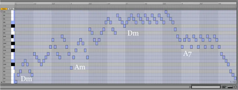 Variación 15 chacona Bach Ableton Live