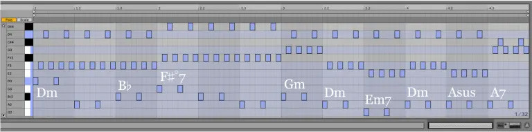 Variación 15 chacona Bach Ableton Live