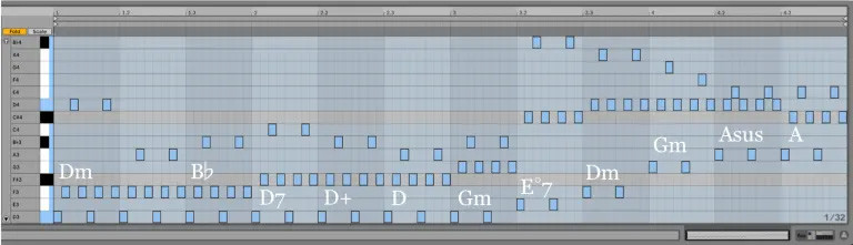 Variación 15 chacona Bach Ableton Live