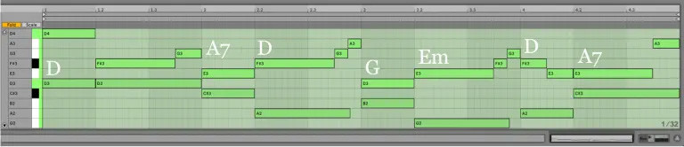 Variación 15 chacona Bach Ableton Live