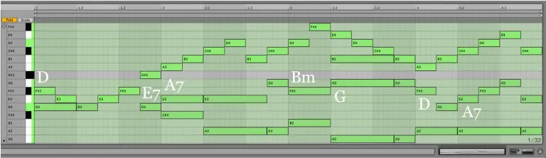 Variación 15 chacona Bach Ableton Live
