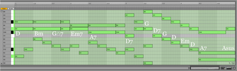 Variación 15 chacona Bach Ableton Live
