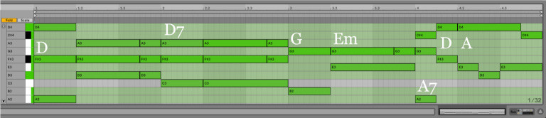 Variación 15 chacona Bach Ableton Live