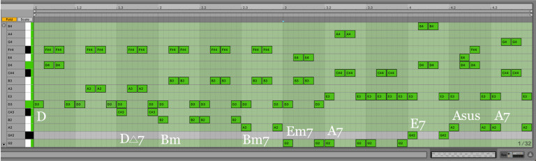 Variación 15 chacona Bach Ableton Live