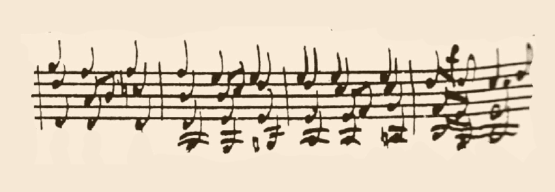 Variación 15 chacona Bach original