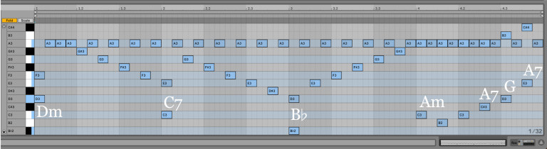Variación 15 chacona Bach Ableton Live