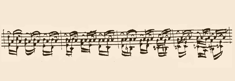 Variación 15 chacona Bach original