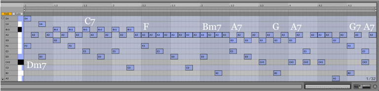 Variación 15 chacona Bach Ableton Live
