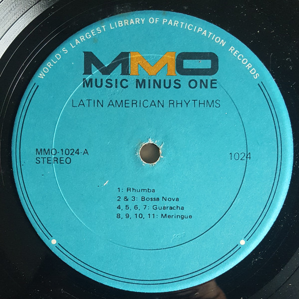 etiqueta disco de vinilo ritmos latinos minus one