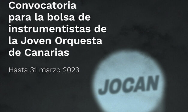 La Joven Orquesta de Canarias convoca audiciones para Bolsa de instrumentistas.