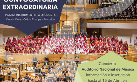 El Instituto de Artes Escénicas busca instrumentistas para concierto extraordinario en el Auditorio Nacional