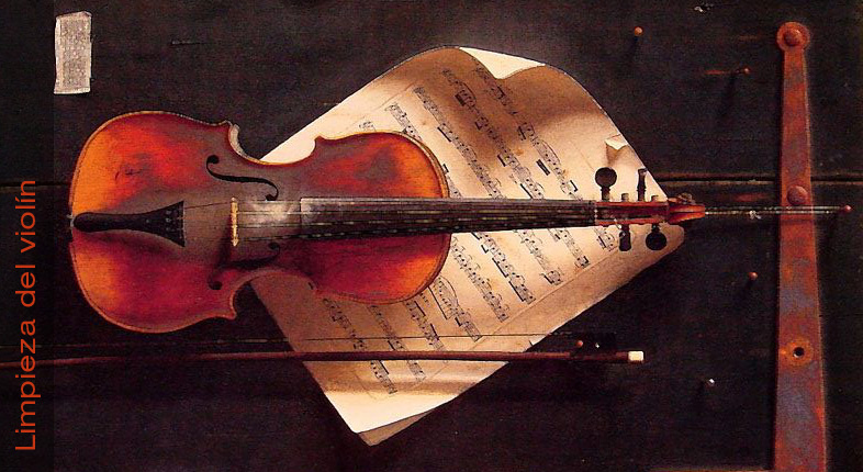 Limpieza del violín