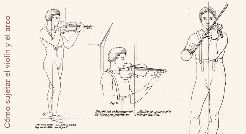 Aprender a sujetar el violín y el arco
